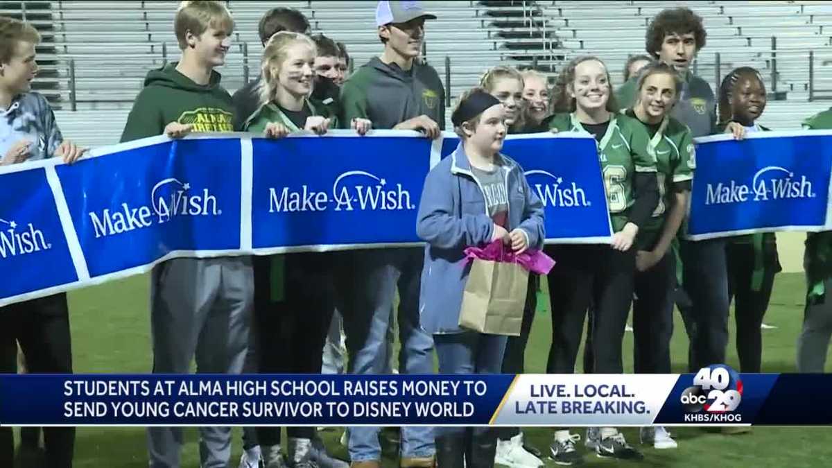 Students at Alma High School raise money to send young cancer survivor to Disney World