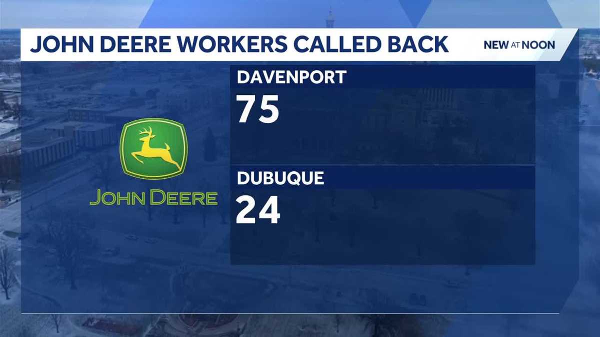 John Deere recalls dozens of employees to eastern Iowa plants