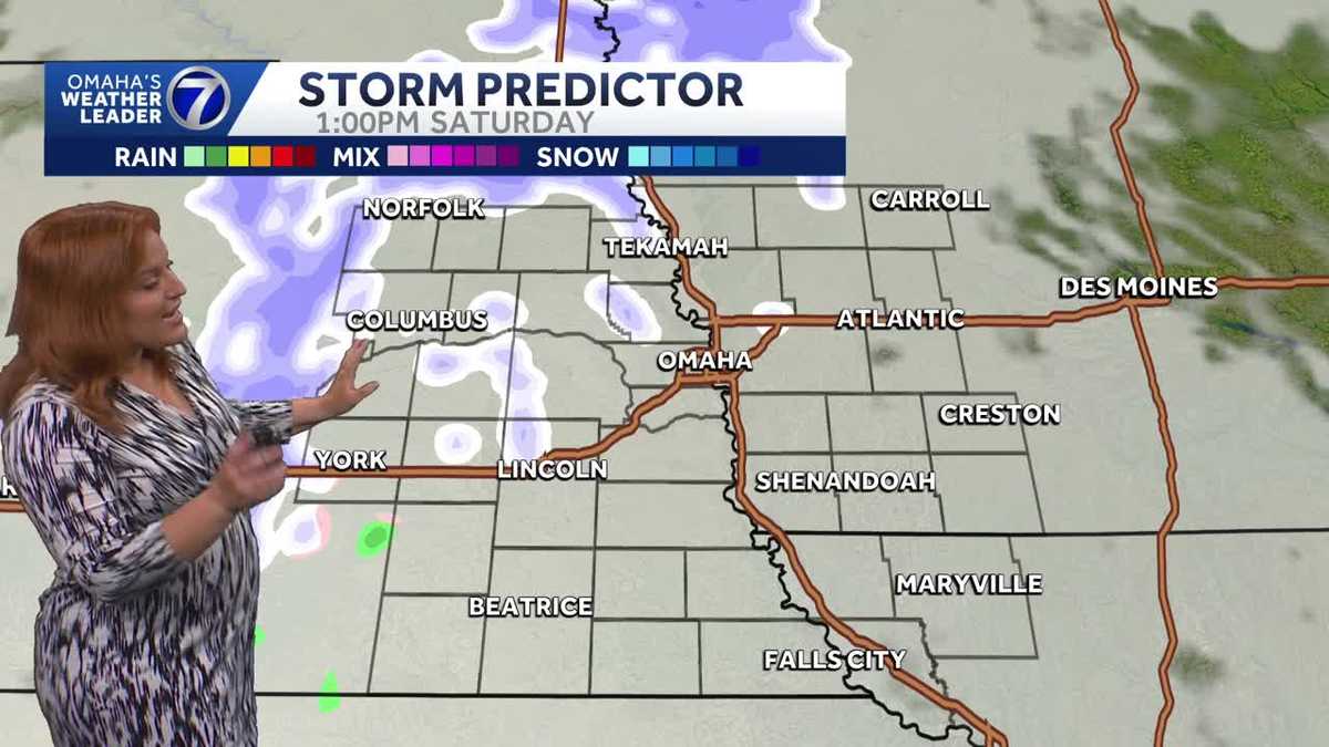 Chilly Friday for Omaha area, snow chances Saturday