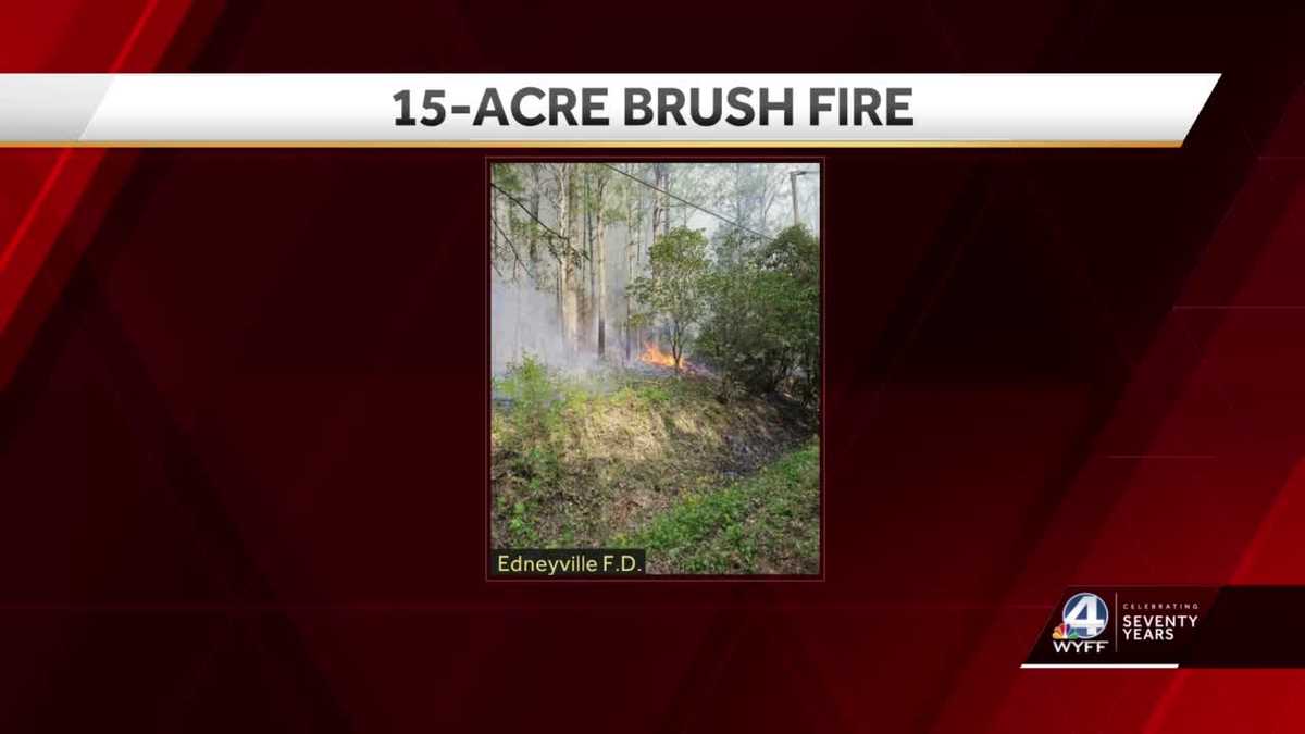 North Carolina: Brush fire 15 acres wide reported in Hendersonville - WYFF