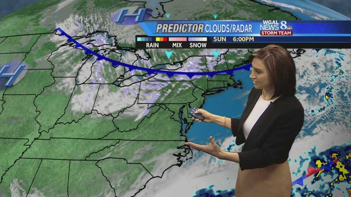 Clouds Increase Sunday, Cold & Windy Monday