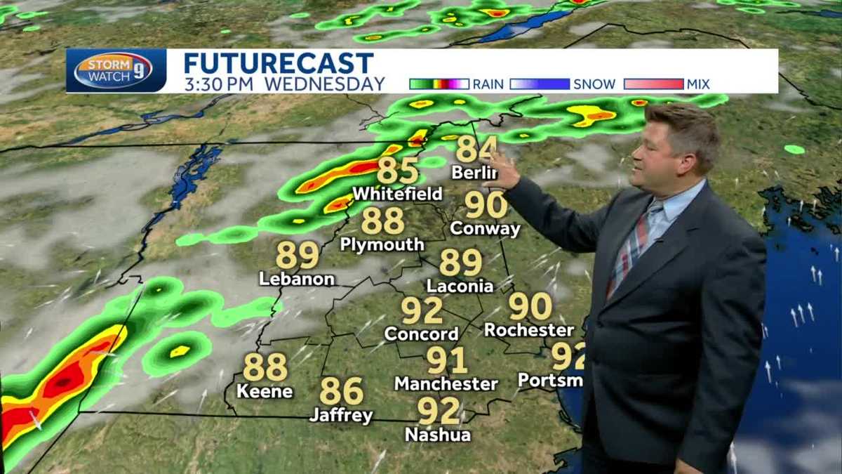 New Hampshire forecast video: Severe thunderstorm watch posted
