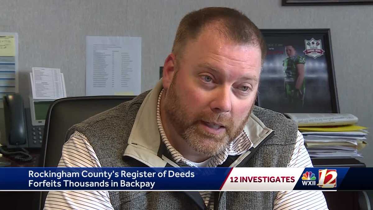 Rockingham County Register of Deeds forfeits thousands in back pay
