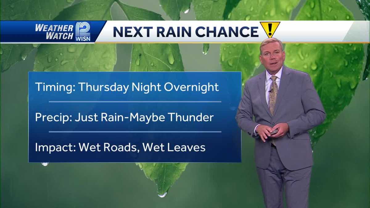 Weather: Rain Thursday Night
