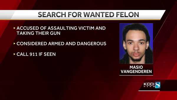 Des Moines Police search for Masio Vangenderen