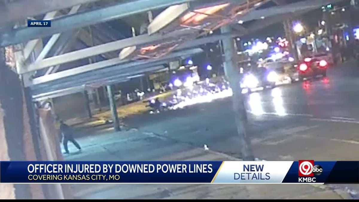 KCPD wants to talk to driver who drove over downed power lines Saturday