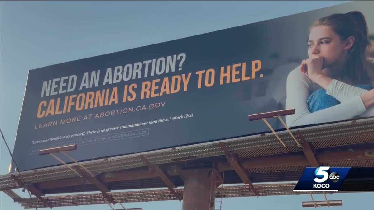 California governor has put up multiple billboards in Oklahoma