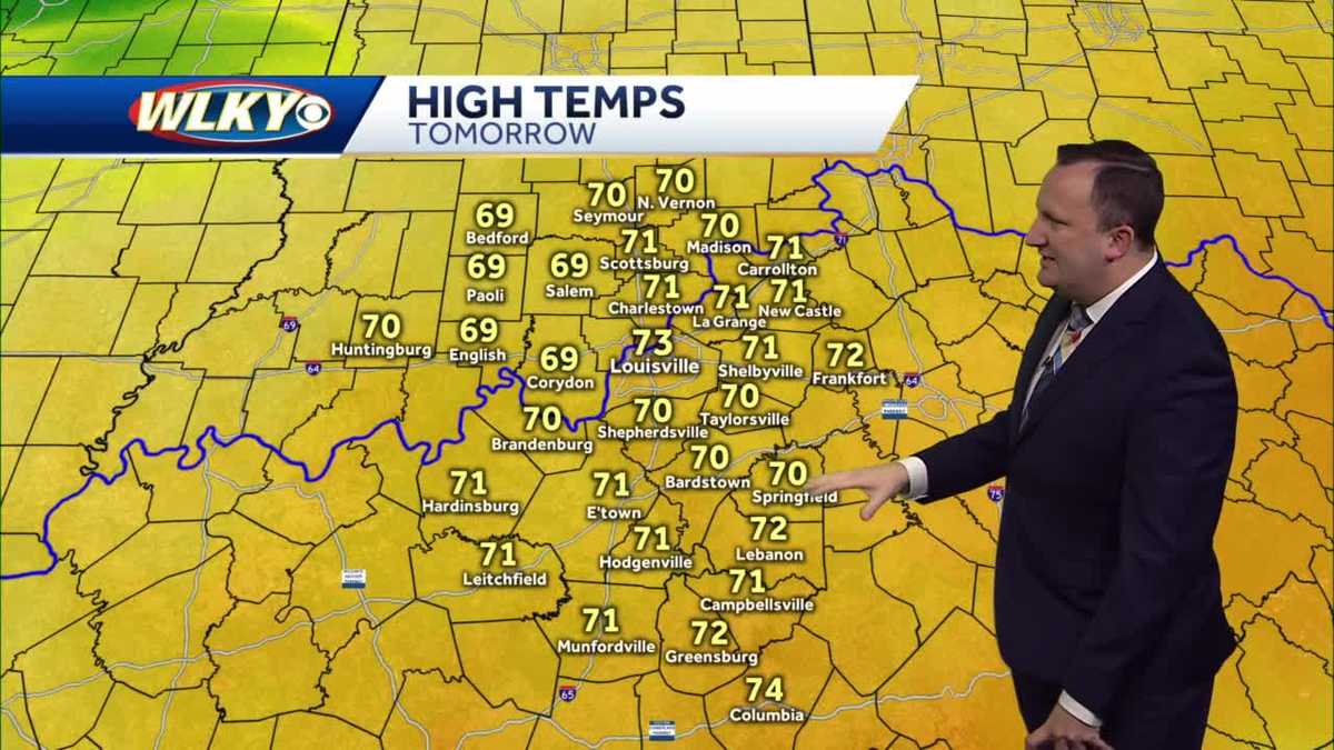 Friday looks dry and nice overall, but showers arrive late - WLKY