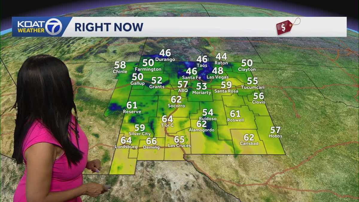 Weekend storm chances in New Mexico following mild trend