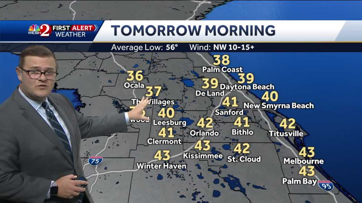 Cold front heading to Central Florida