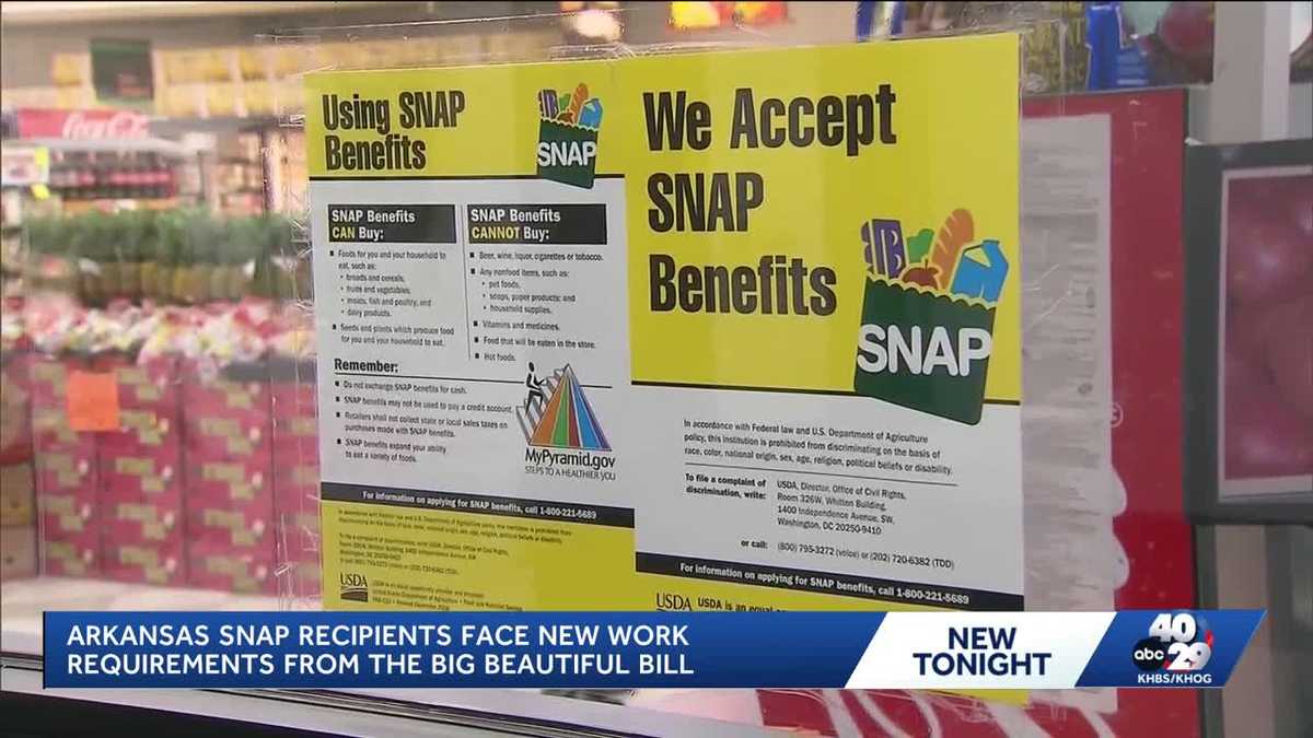Arkansas SNAP recipients face new work requirements