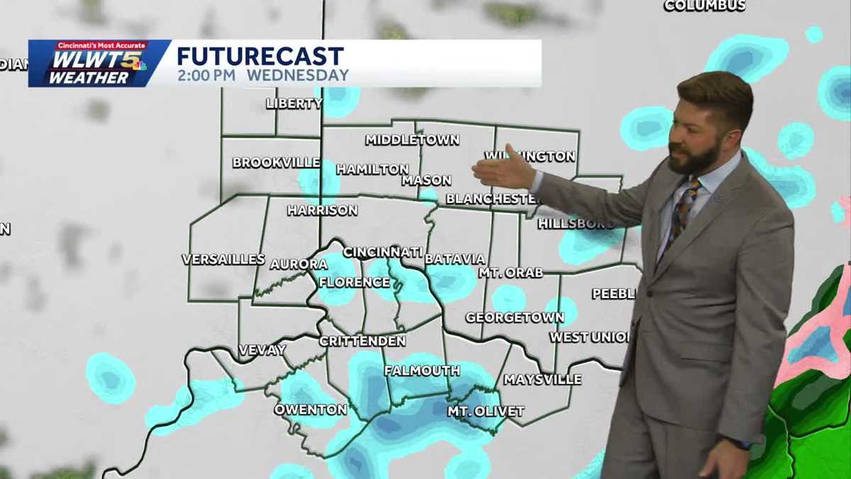 From mild today, to rain and snow Wednesday