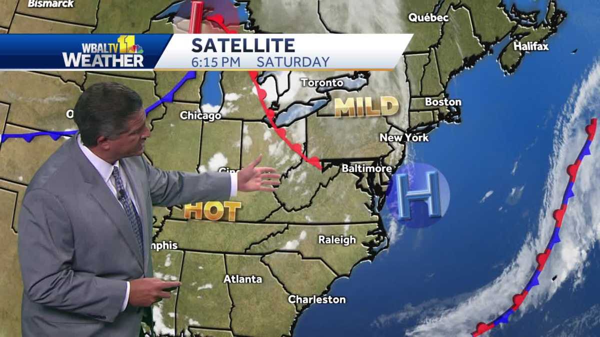 Isolated showers possible in some areas overnight