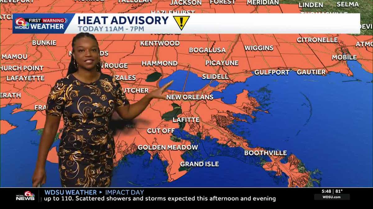 Impact Day: another hot day feeling like the triple digits with a slightly better rain chance