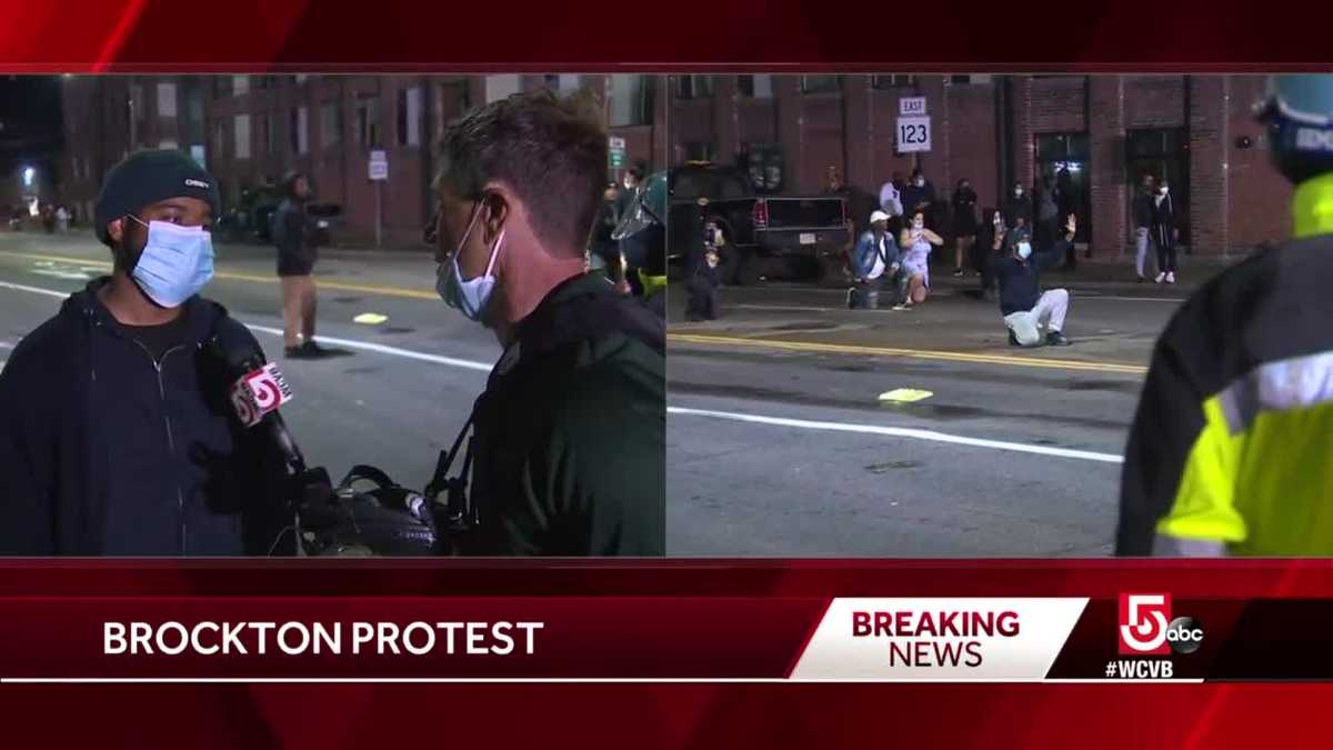 'We've got to stand up for what we believe in,' Brockton protester says