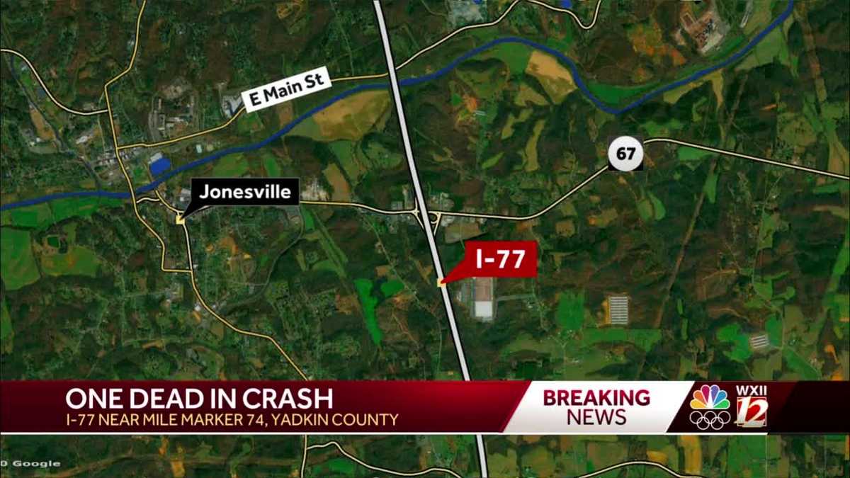 Yadkin County crash kills one, closes road on Interstate 77