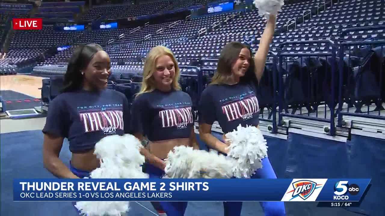 Thunder shirts revealed ahead of Game 2 against Los Angeles Lakers