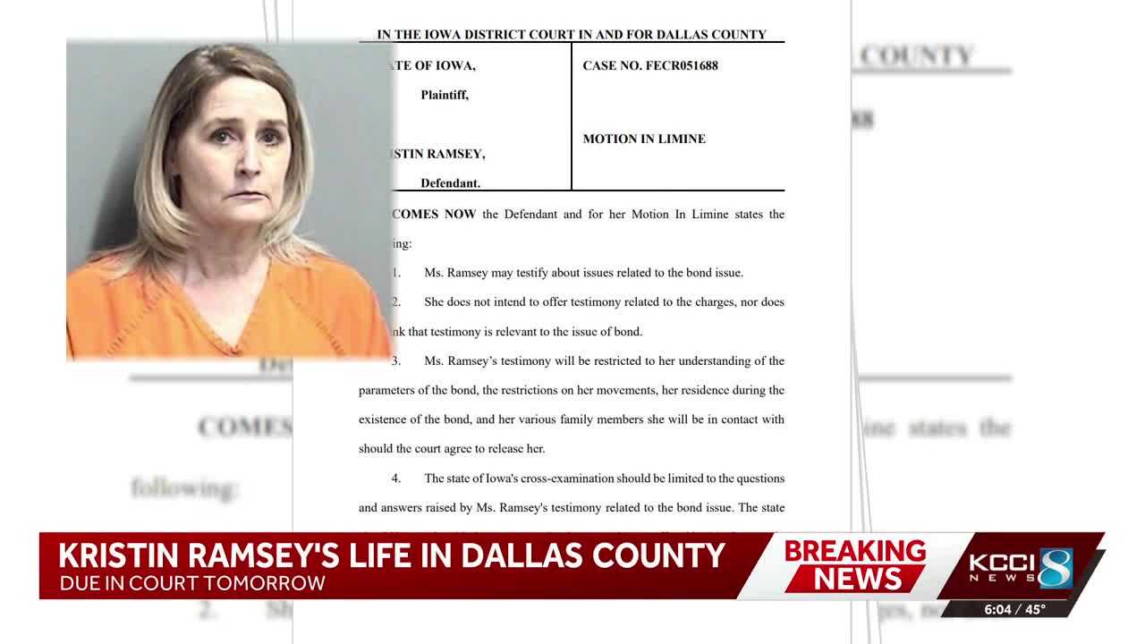 Kristin Ramsey's defense team argues for reduced bond in new court documents