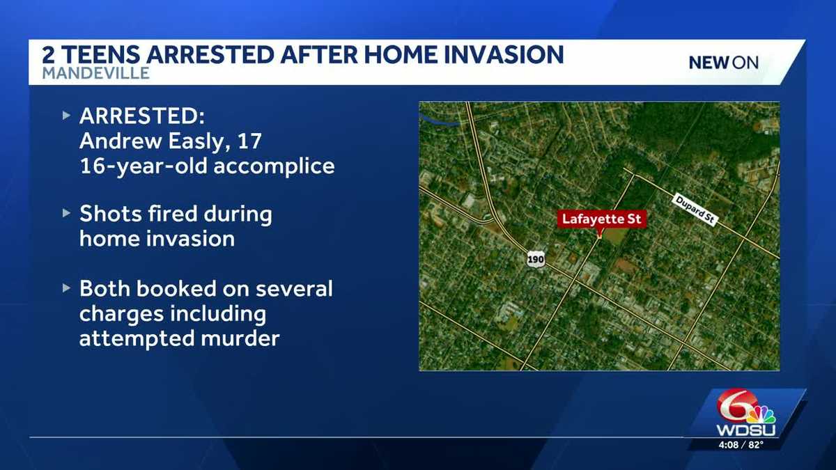 Mandeville teens accused of firing shots, home invasion - WDSU