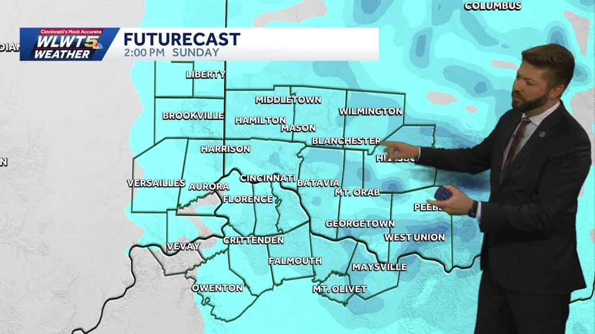 Snow showers expected across Greater Cincinnati today - WLWT