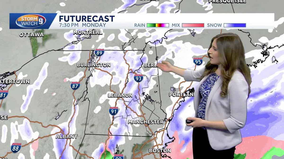 Video: Chilly Monday ahead; lingering snow showers in parts of New Hampshire