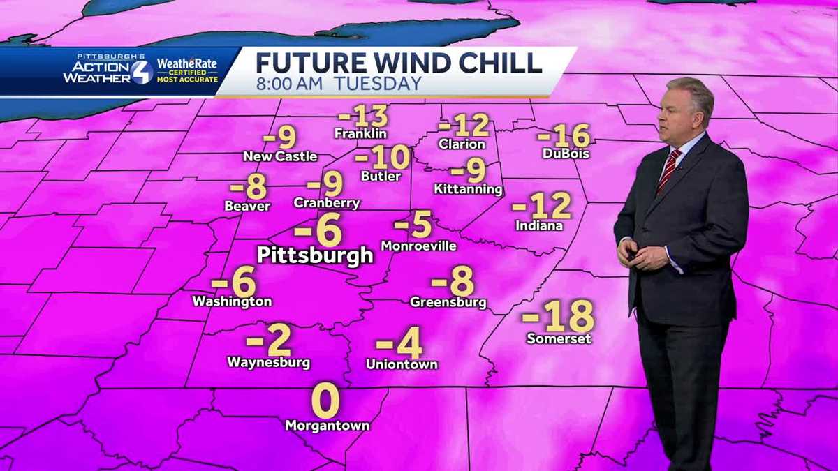 Blustery with snow showers, bitterly cold through Tuesday