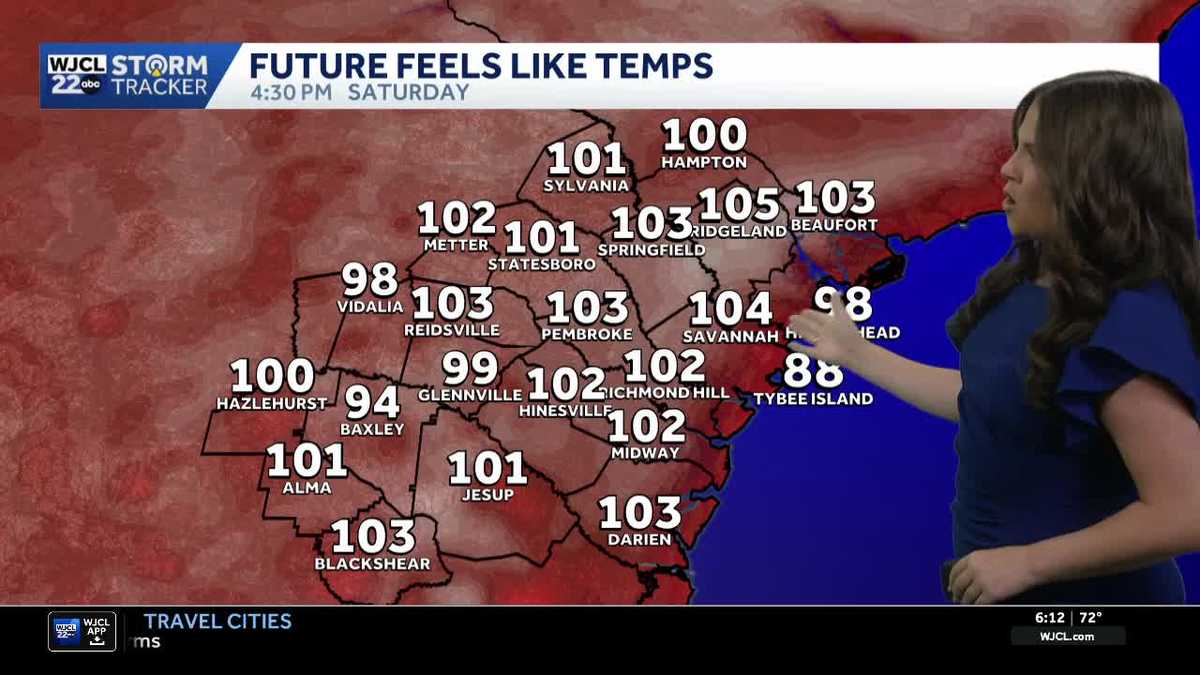 Heat index hits triple digits in Southeast Georgia this weekend