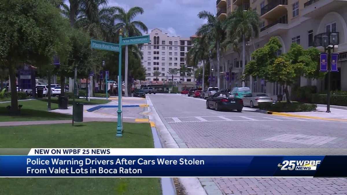 Cars stolen from valet in Boca Raton