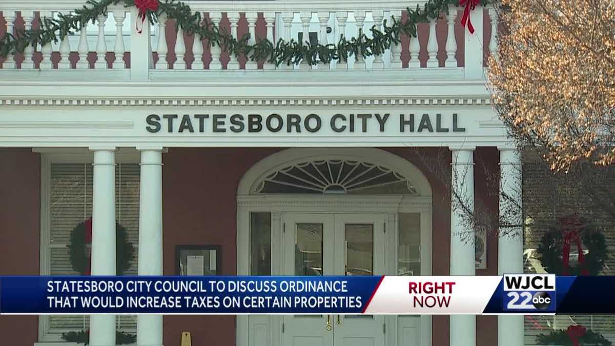 Statesboro City Council planning to revisit blighted property tax increases