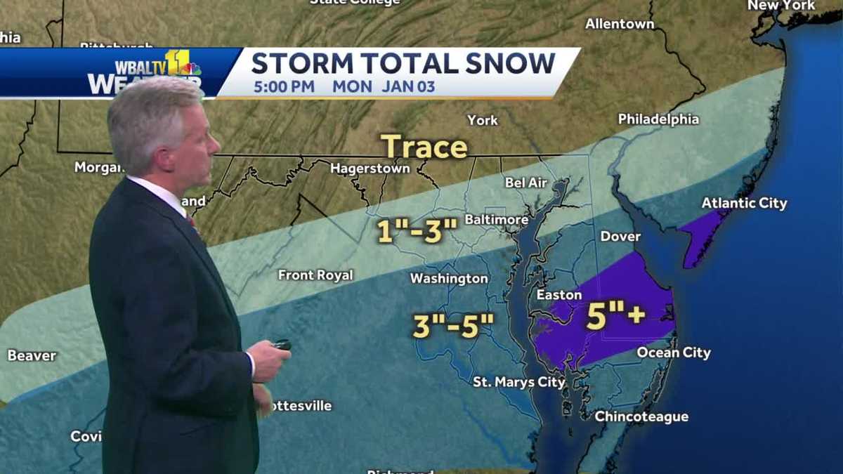 Snow forecast Tom updates snow totals