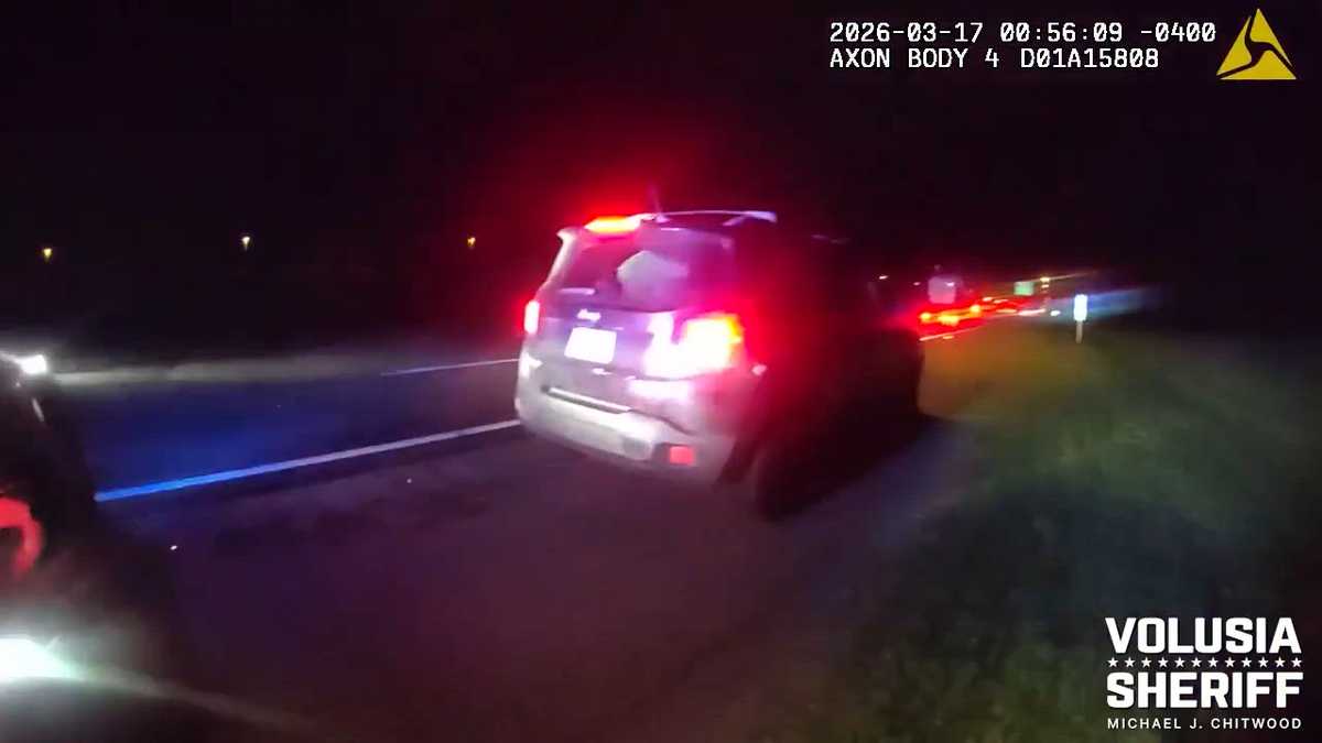 WATCH: Trailer strikes Florida deputy's patrol vehicle