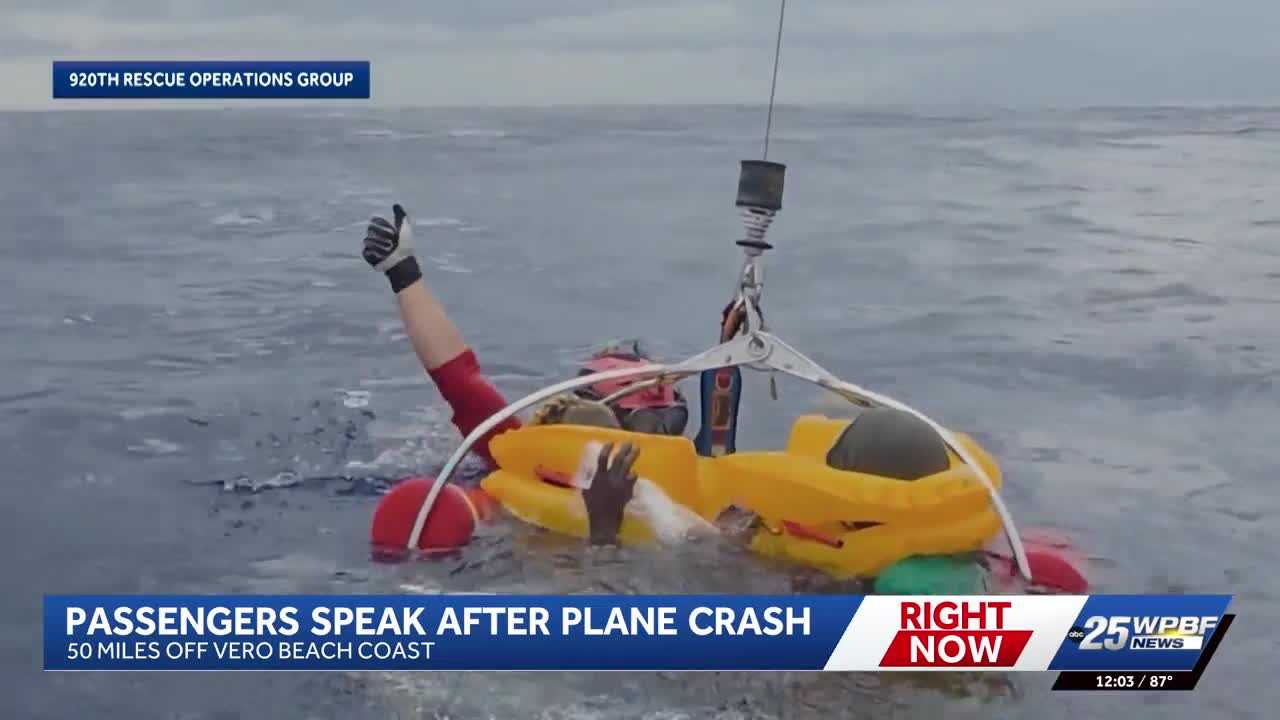 Video shows 11 rescued after plane crashes off Florida coast; Passengers speak out