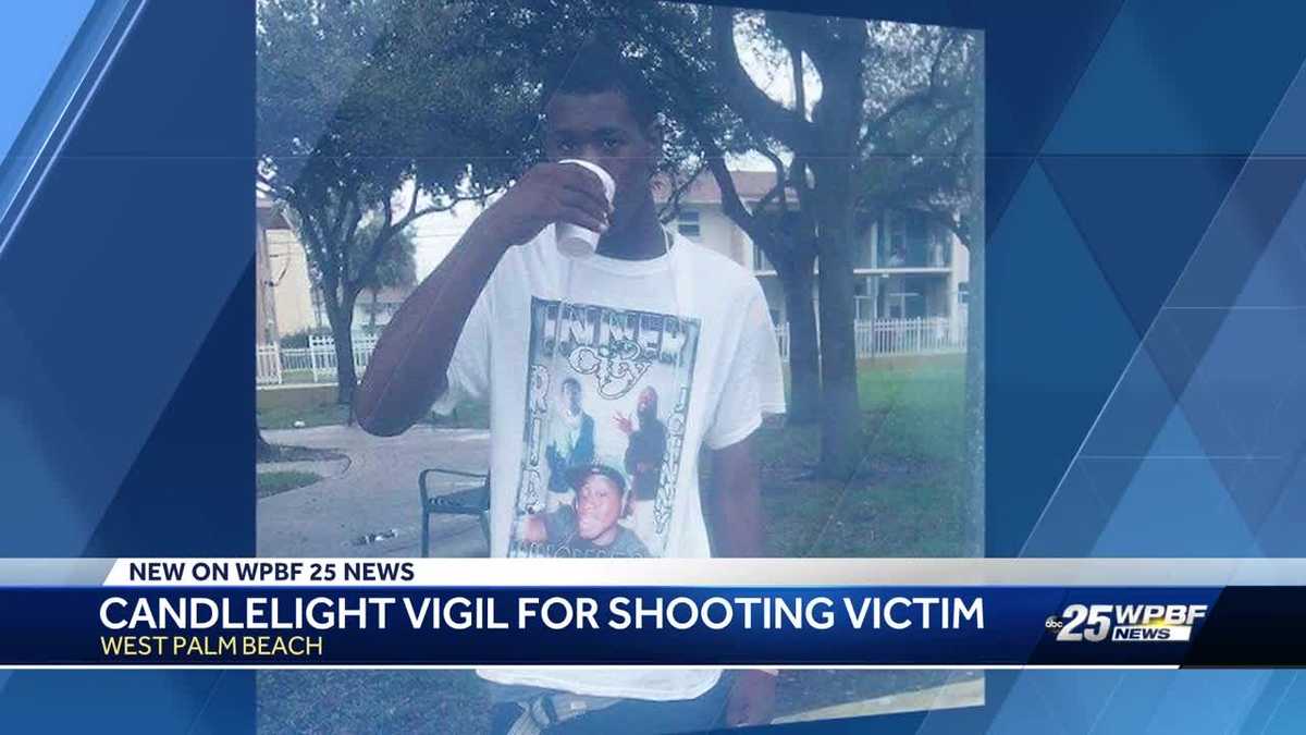 Candlelight vigil for shooting victim