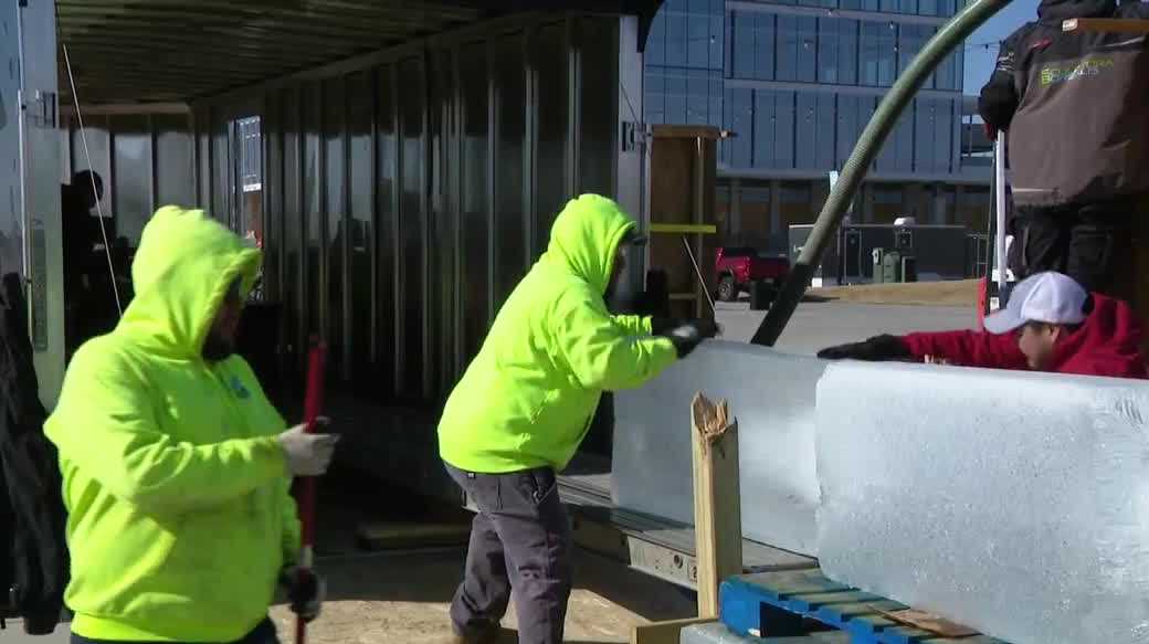 More than 120 ice blocks will be transformed into art at Nebraska Snow Sculpting Championships