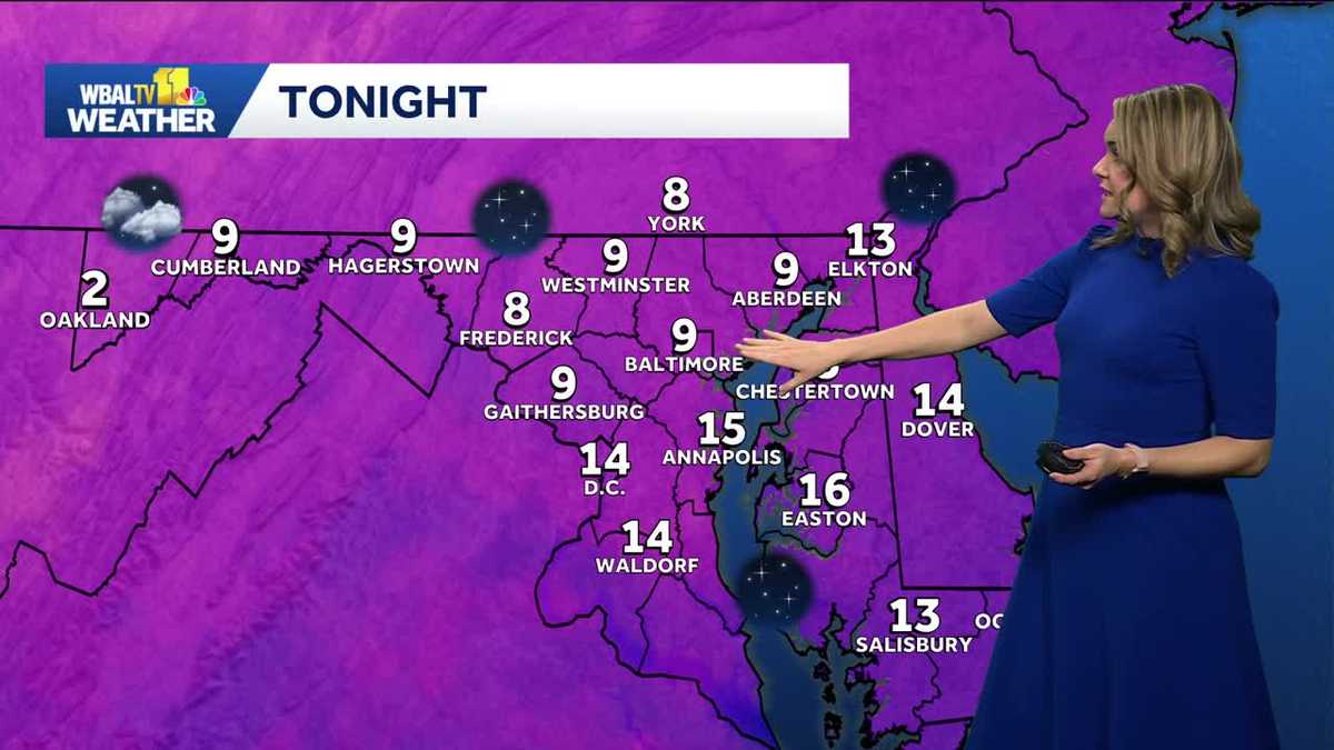 Baltimore Weather: Frigid Tuesday Night in Maryland