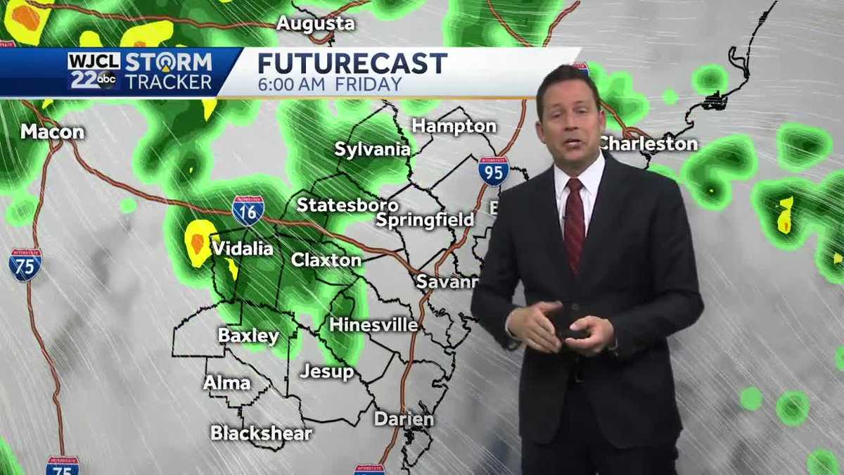 Umbrella ready...rain arrives for the morning commute
