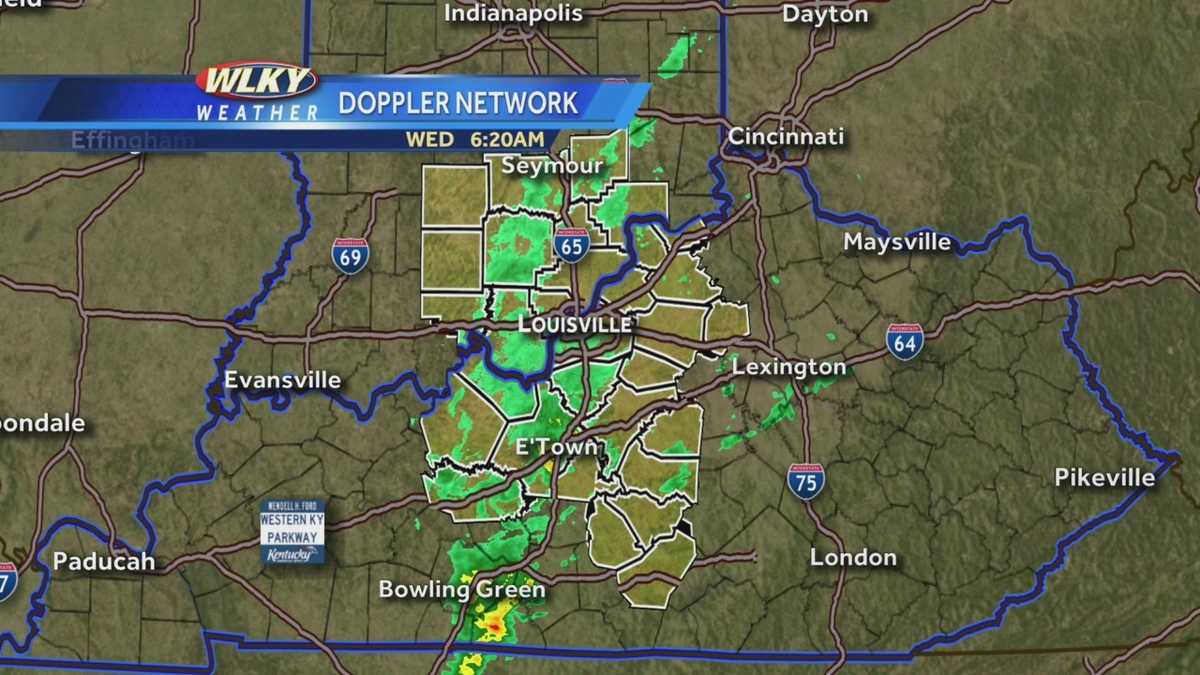 Rain moves through area Wednesday