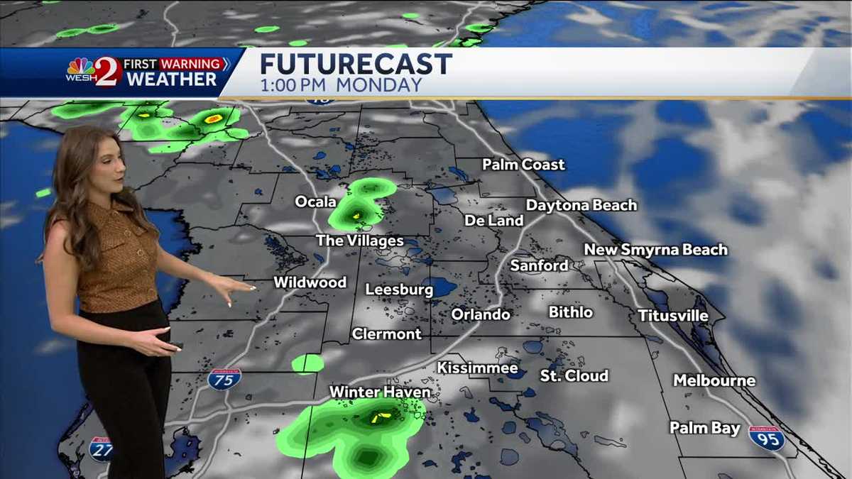 Brief break from rain Monday before chances increase again