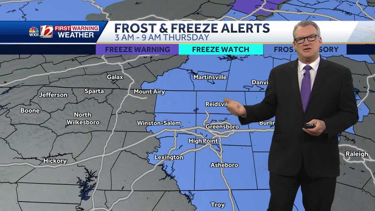 Triad forecast advisory Thursday morning