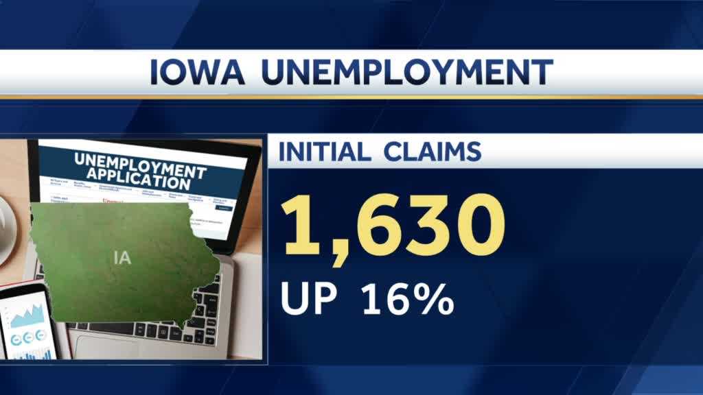 Over 1,600 file for unemployment in Iowa(00)