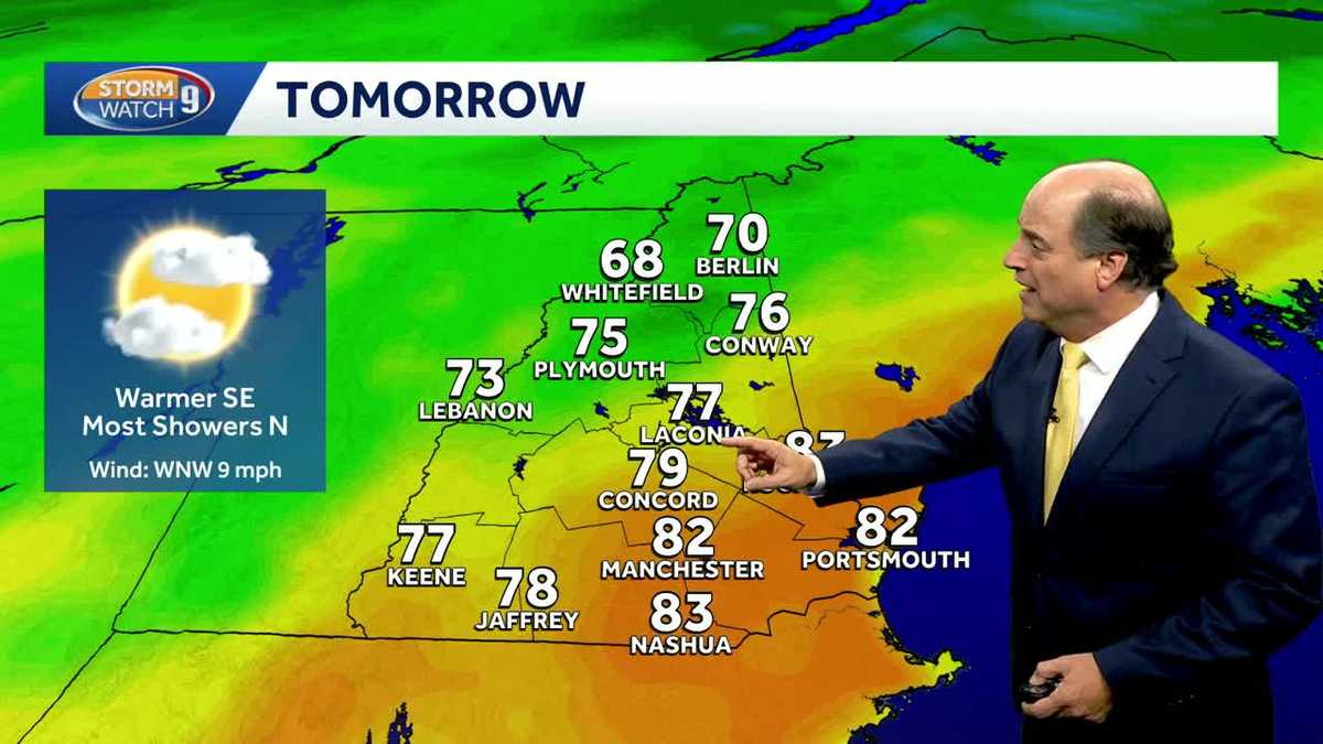 Warm Weather Precedes Cooler Weekend With Showers and Sun
