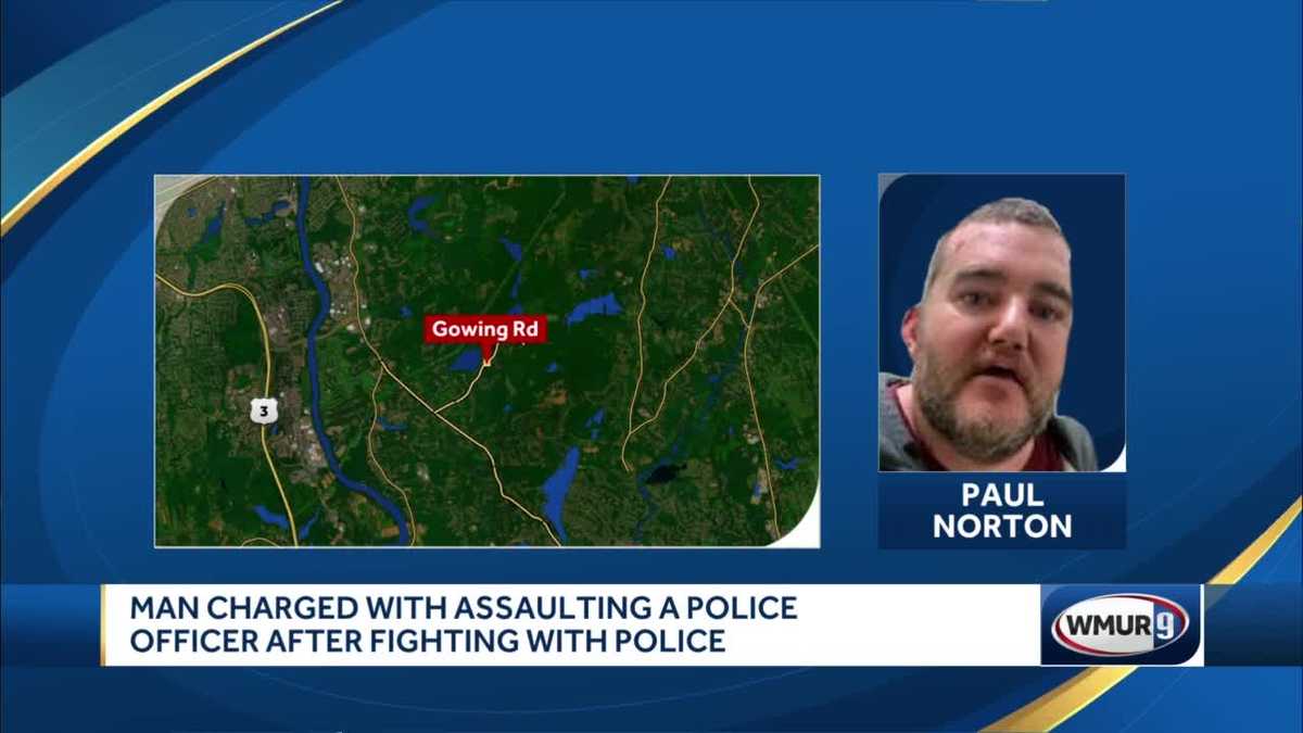 Hudson man accused of assaulting police officer