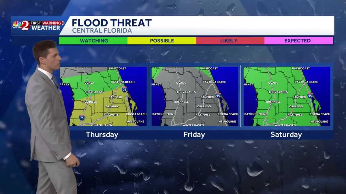Rain continues across Central Florida