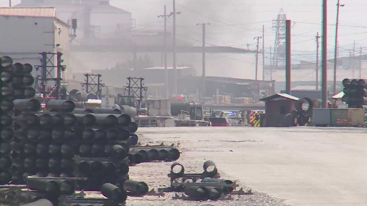 Smoke pours from ACIPCO after paint machine catches fire in Birmingham
