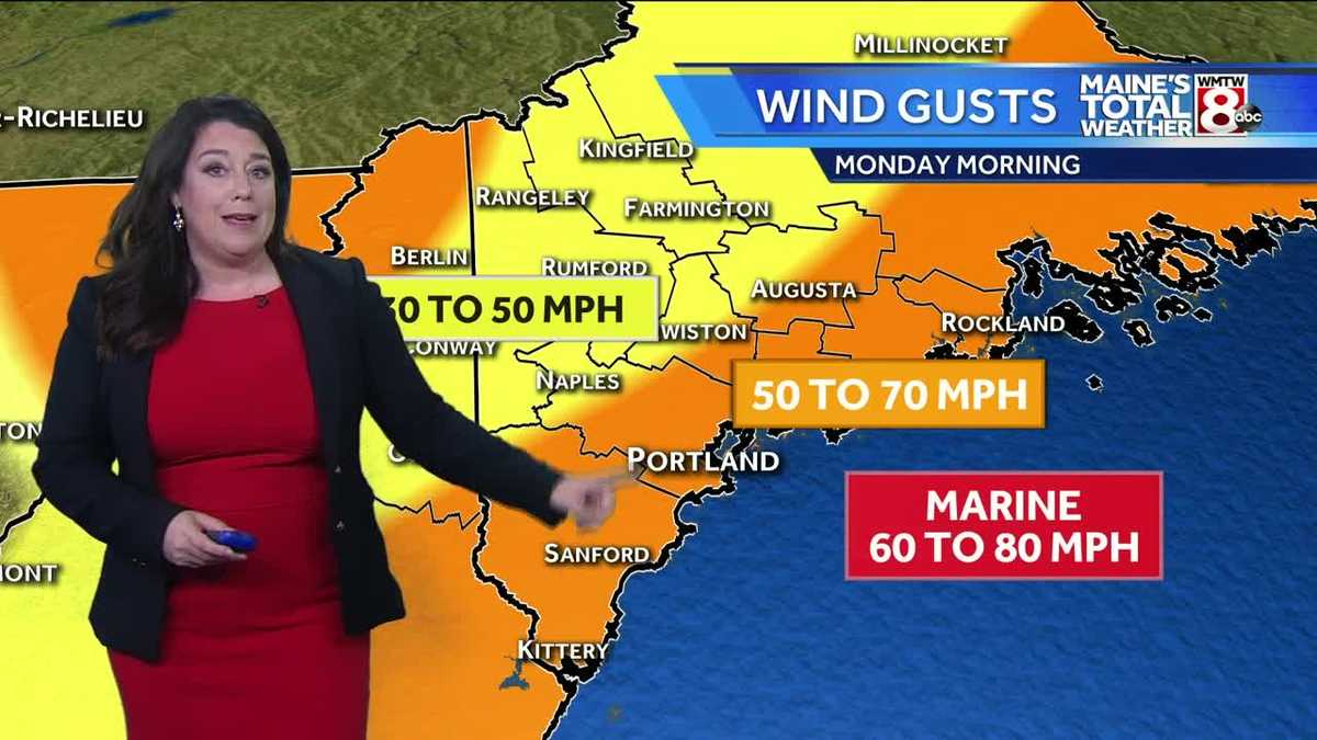 Powerful storm blasts Maine with high winds, heavy rain