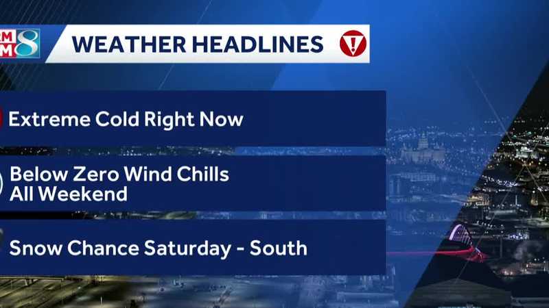 Iowa weather: Harsh winter temperatures continue into the weekend