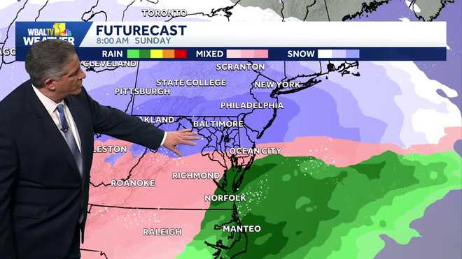 weekend snow futurecast