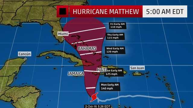 Category 4 Hurricane Matthew threatens Haiti, Jamaica