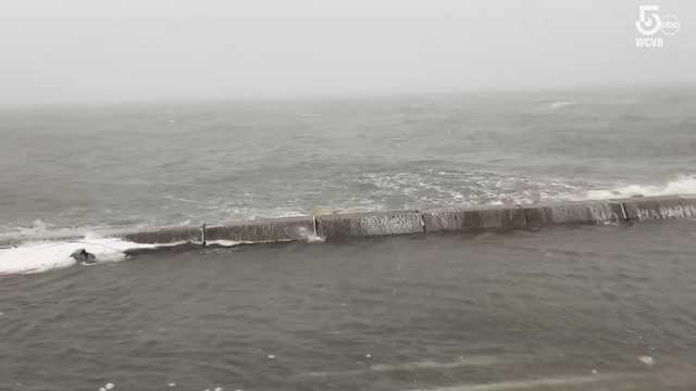 Flooding along Fort Point Road in Weymouth - Vimarsana News