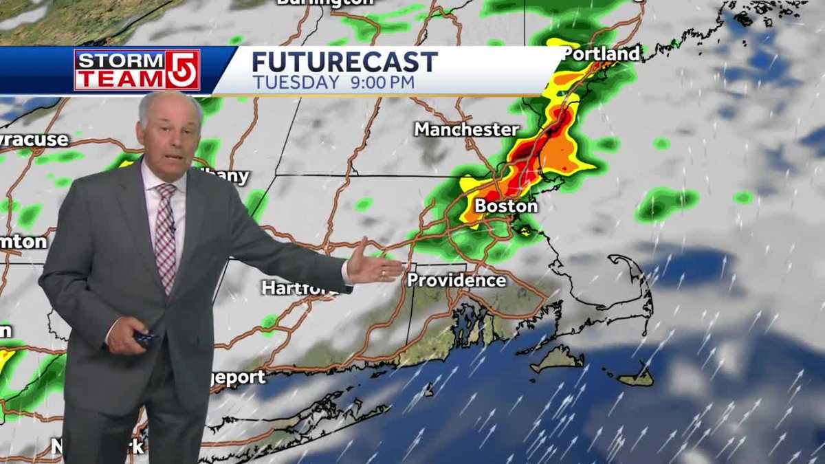 Video: Risk of severe thunderstorms in Mass. Tuesday night
